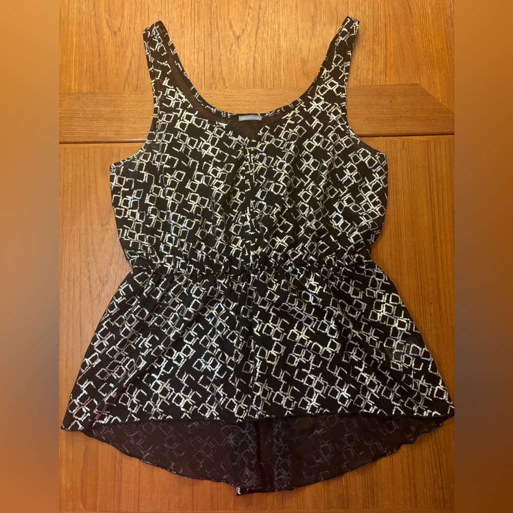 Black and Gold Tank Top